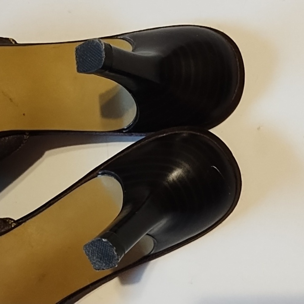 White Stag Brown Satin Beaded Shoes - Picture 6 of 12